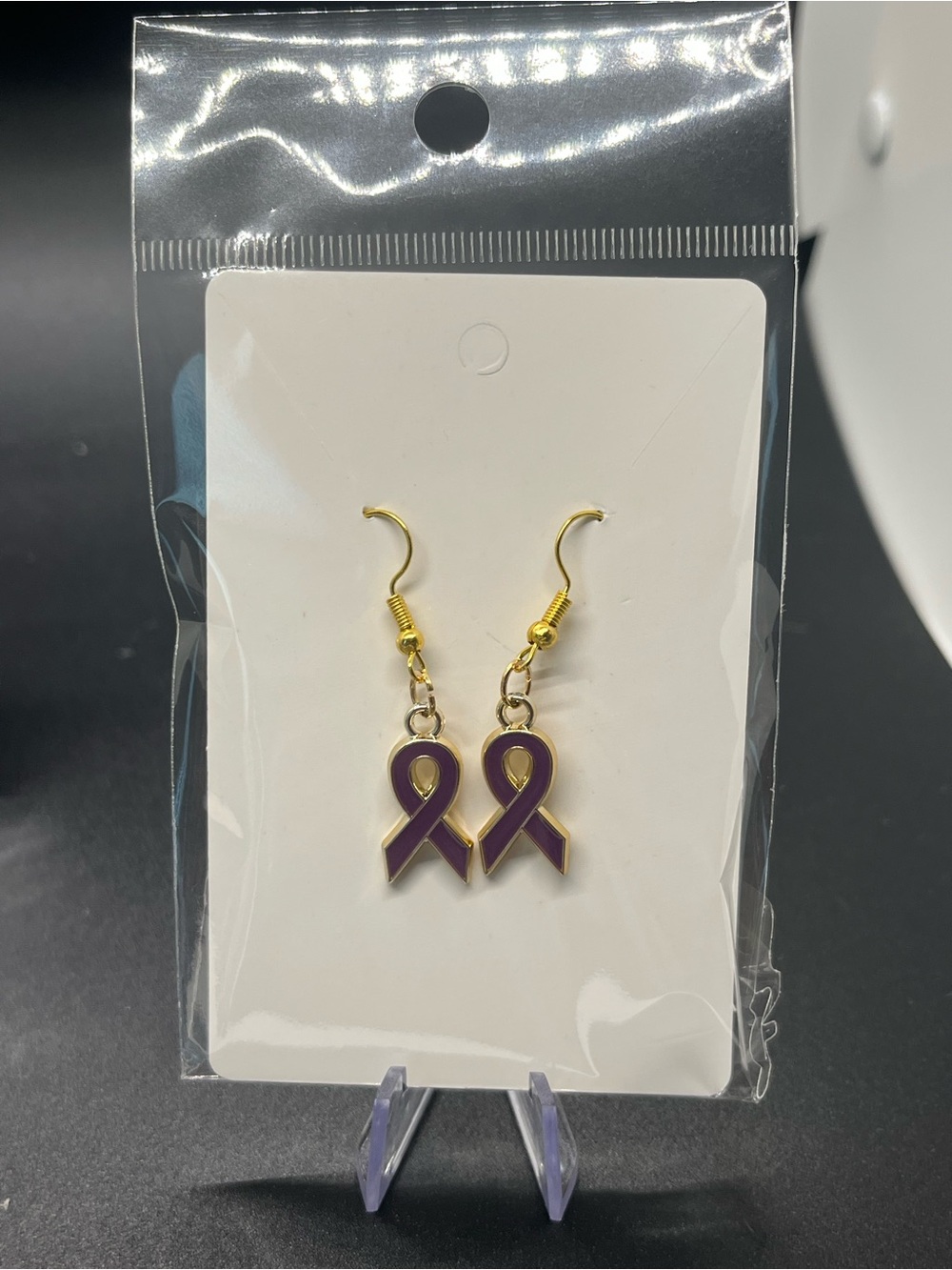 Awareness Ribbon Dangle Earrings